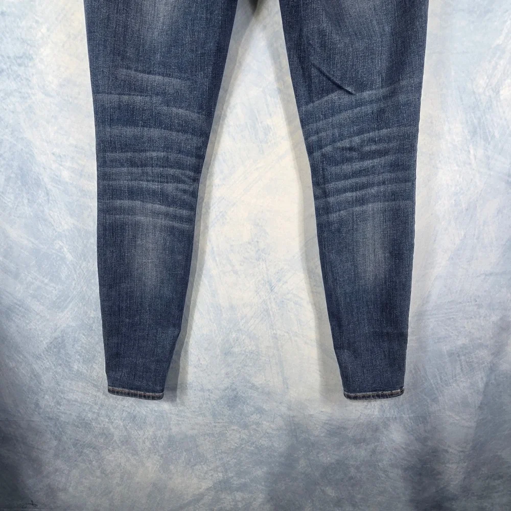 Lucky Brand Bridgette Skinny Jeans Womens 2/26 High Rise‎ Button Fly Blue Denim